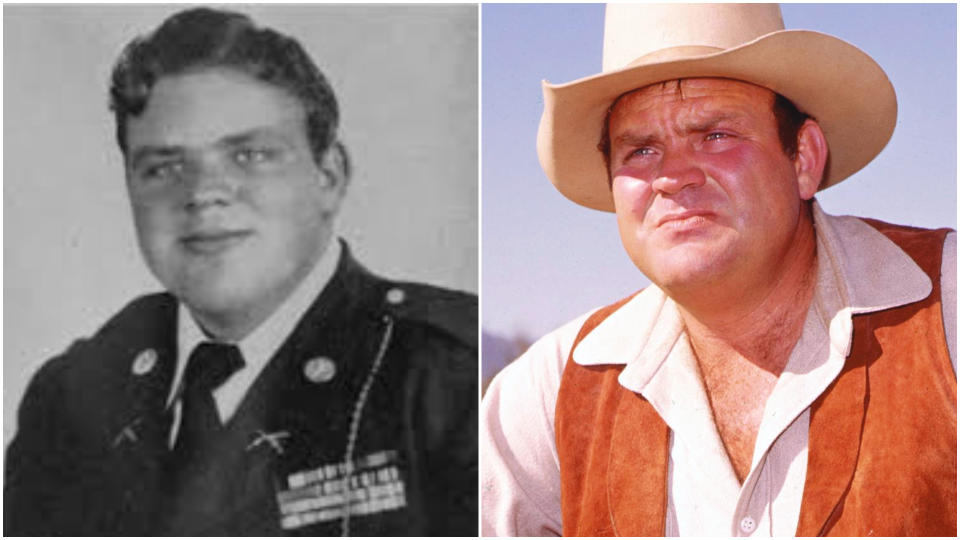 Dan Blocker in 1944 and 1970