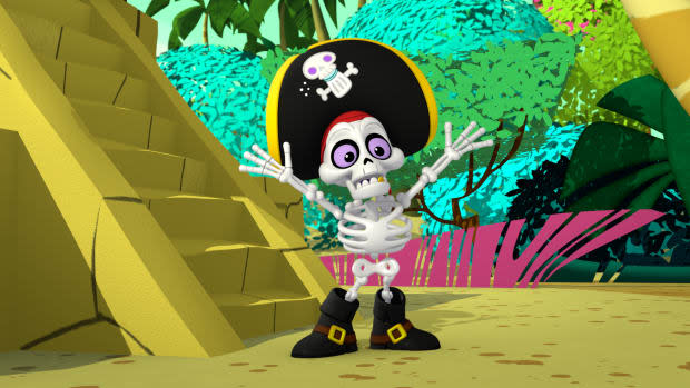 John Stamos' character Captain Salty Bones in "<em>Mickey Mouse Funhouse: Pirate Adventure"</em><p>Disney Junior</p>