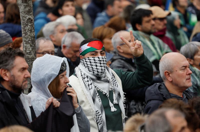 Pro-Palestinian demonstration in Guernica