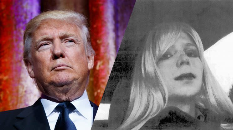 Donald Trump and Chelsea Manning