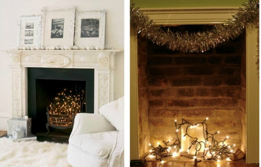 Make a flameless fireplace 