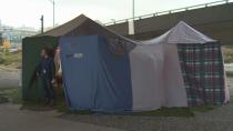 Students build giant blanket fort, music stage beneath Cambie Street Bridge