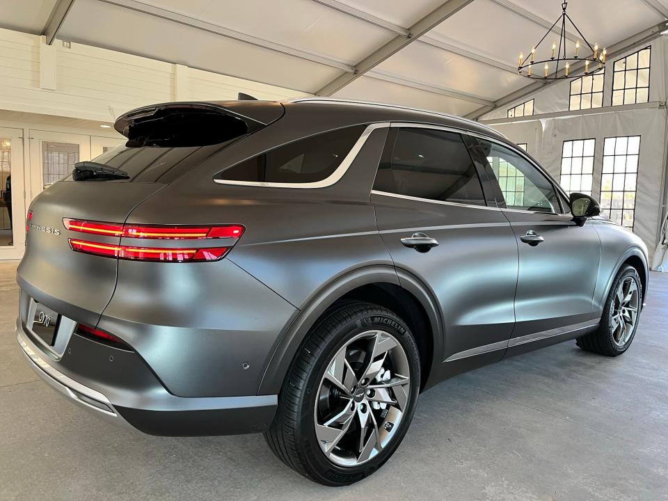 The 2023 Genesis GV70 EV SUV is built in Montgomery, Alabama.