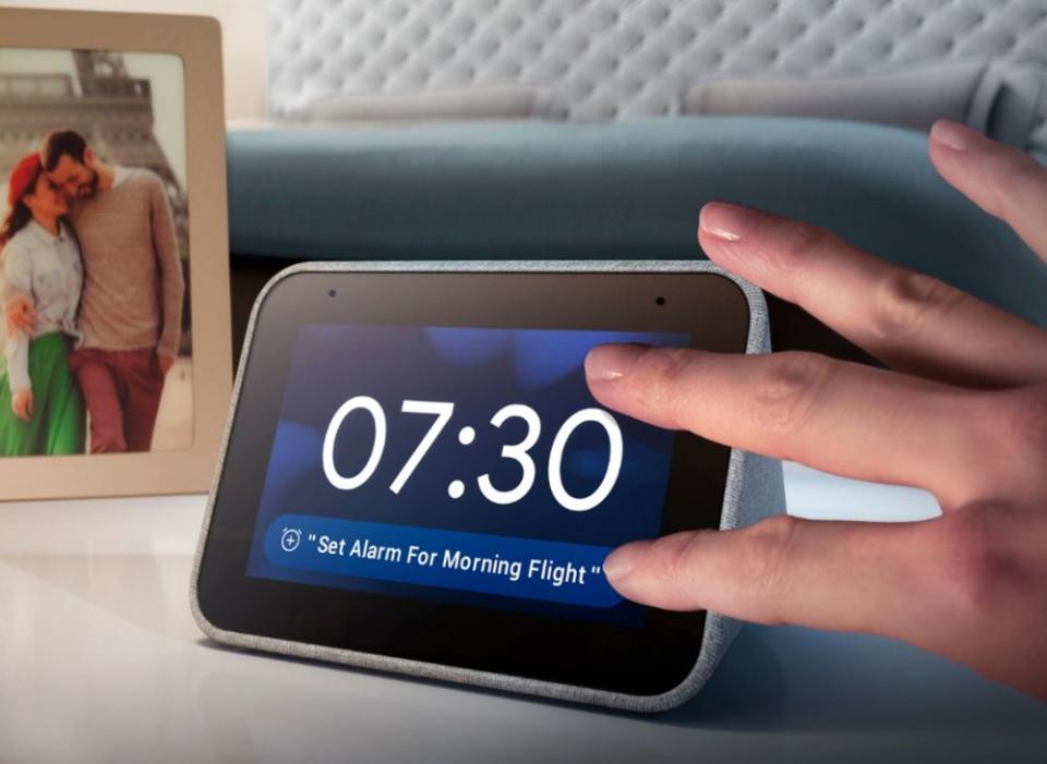 Save $20 on the Lenovo Smart Clock. (photo: Best Buy)