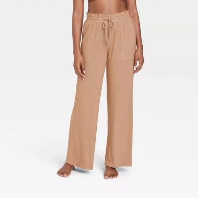 A pair of lightweight and breathable wide leg sweats