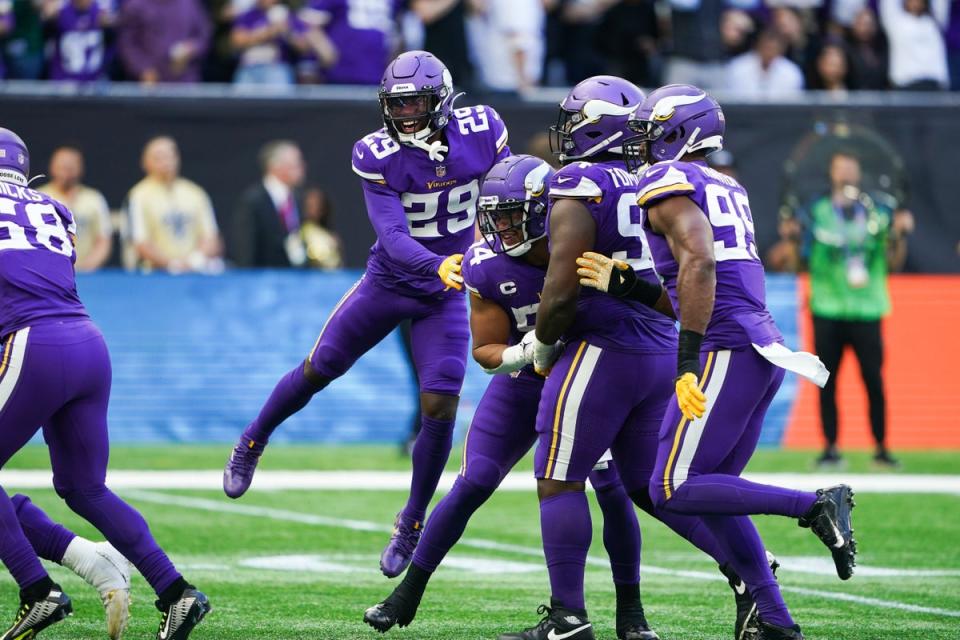 The Minnesota Vikings claimed victory at Tottenham Hotspur Stadium (Zac Goodwin/PA) (PA Wire)