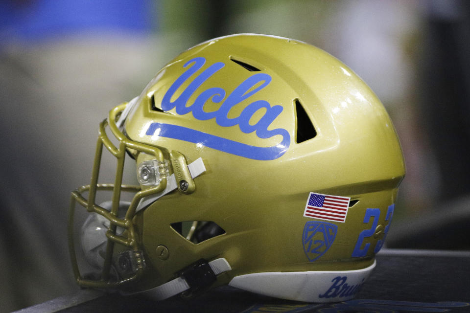 A UCLA helmet