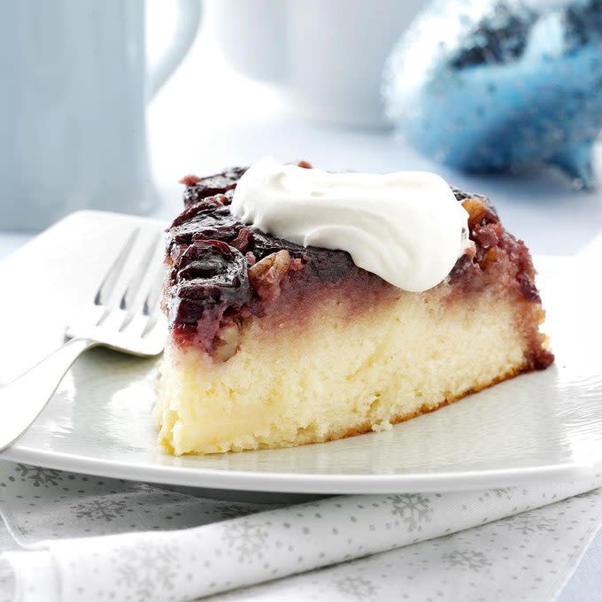 Cherry Pecan Upside-Down Cake