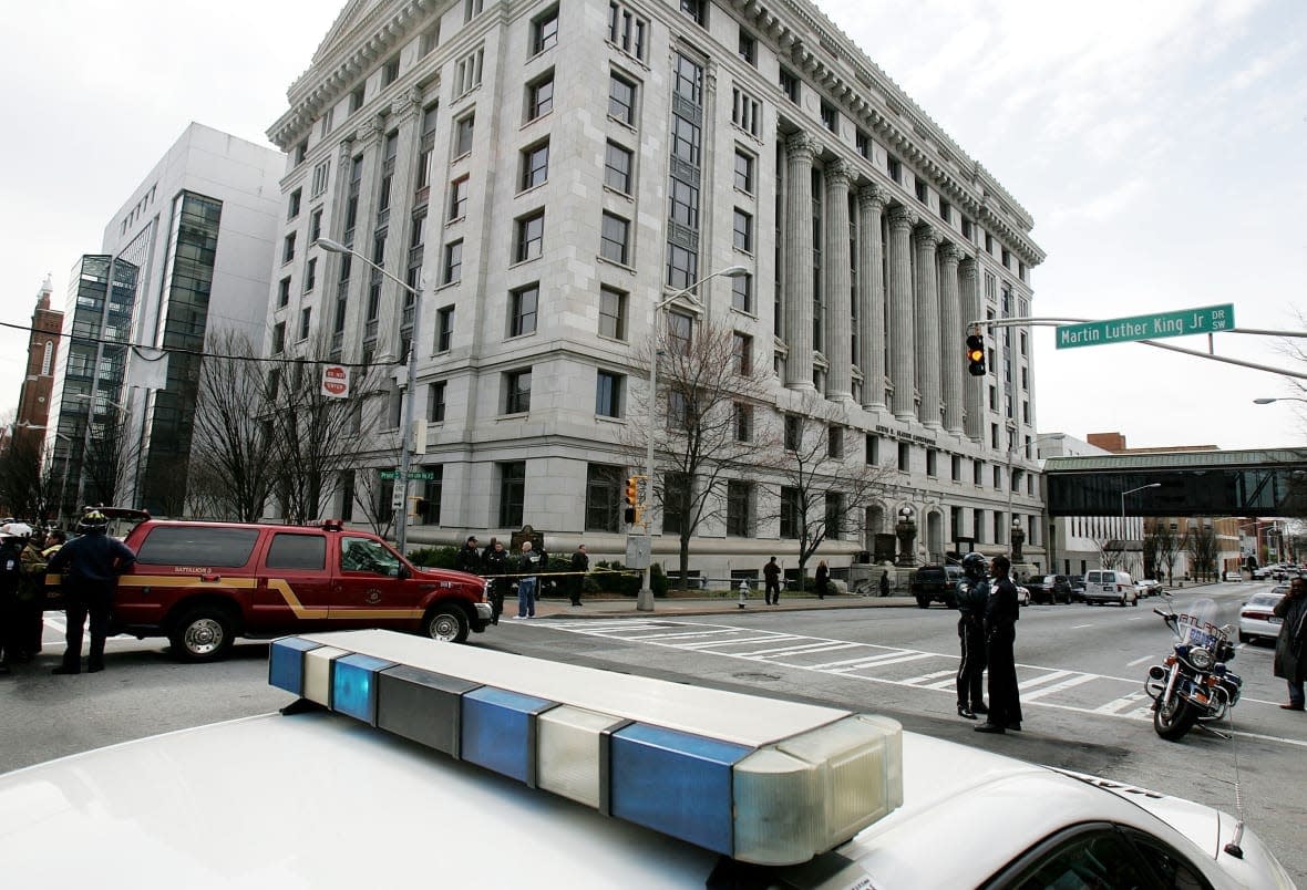 Fulton County courthouse in Atlanta, Georgia. (Photo by Streeter Lecka/Getty Images)