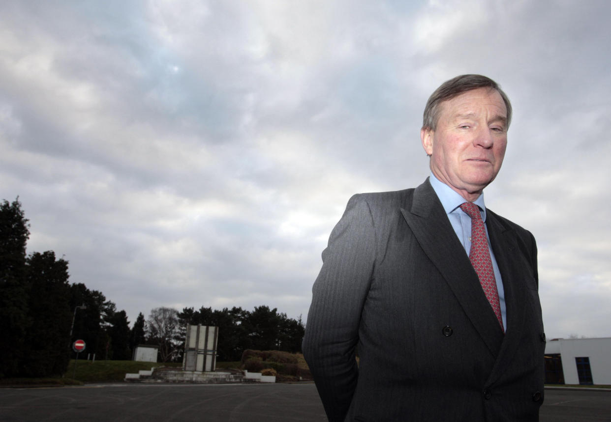 Defence Minister Andrew Robathan visits HMS Caledonia base in Rosyth, where Mr Robathan said that further investigations are needed at Dalgety Bay where radioactive particles were found before anyone should take full responsibility.   (Photo by David Cheskin/PA Images via Getty Images)