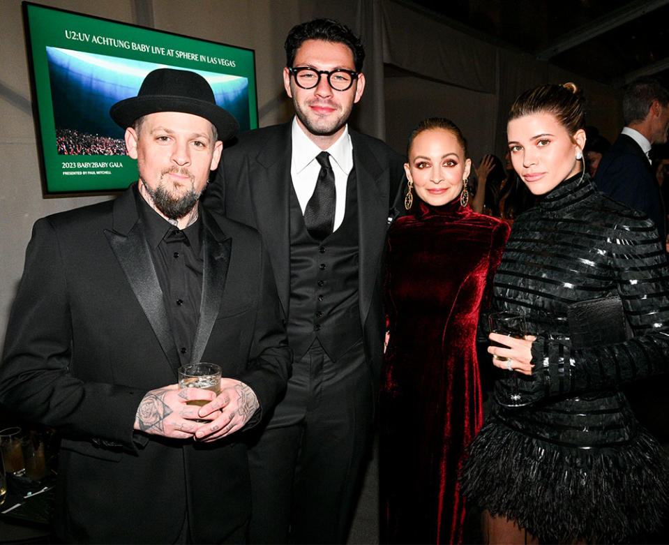 Joel Madden, Elliot Grainge, Nicole Richie and Sofia Richie at the 2023 Baby2Baby Gala held on November 11, 2023 in Los Angeles, California.