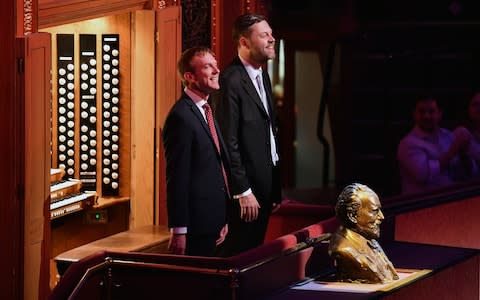 William Whitehead and Robert Quinney after performing Bach's Little Organ Book - Credit: Chris Christodoulou 