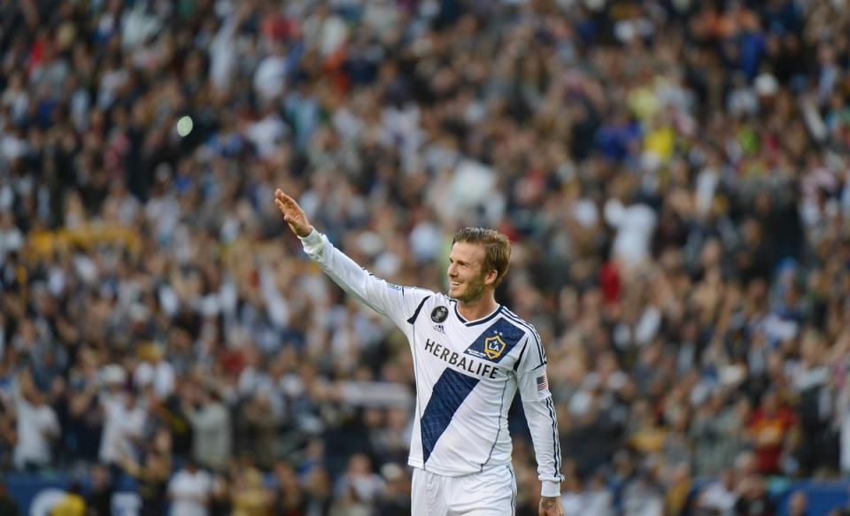 Beckham moved to LA in 2007 after signing with LA Galaxy (AFP via Getty Images)
