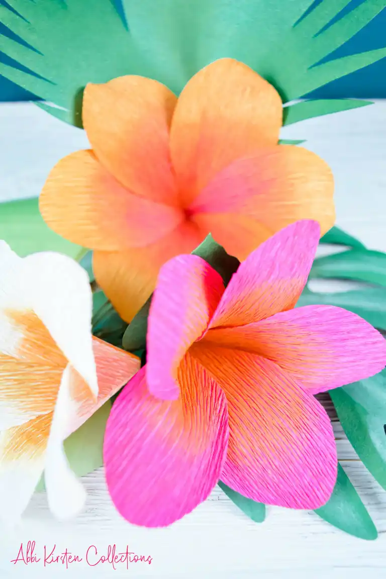 summer crafts crepe paper flowers