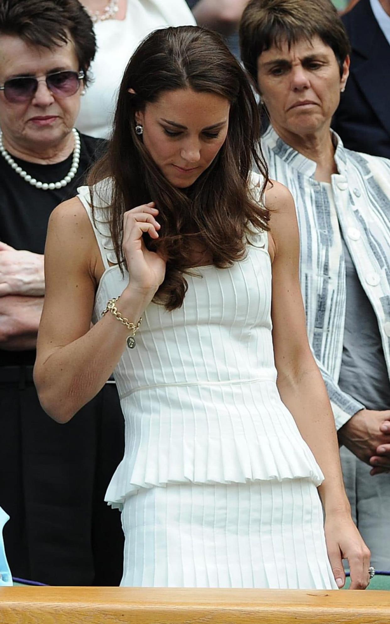 The Princess wore a white Alice Temperley mini dress to her first Wimbledon as a royal in 2011