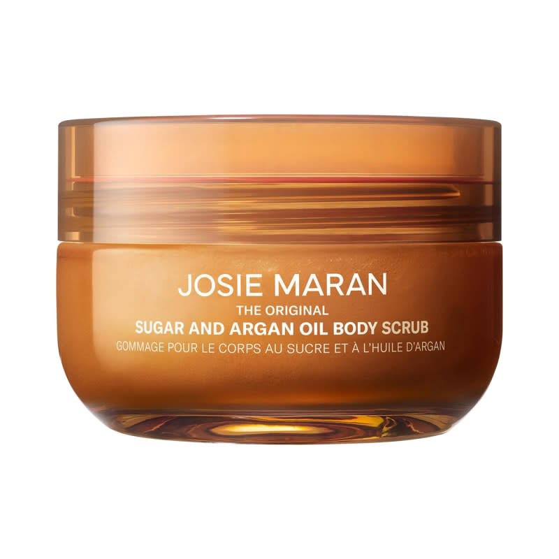 <p><strong>Josie Maran Sugar and Argan Oil Body Scrub in Vanilla Vibezzz, $29, <a href="https://rstyle.me/+pWhD4V-L5RJhUA5_2843xg" rel="nofollow noopener" target="_blank" data-ylk="slk:available here;elm:context_link;itc:0;sec:content-canvas" class="link ">available here</a>: </strong>"From the non-cloying take on a vanilla scent to the smooth, cushiony layer of moisture it leaves behind on skin, this sugar- and argan-oil-based scrub is a full-on sensorial joyride. It's also a super gentle way to exfoliate." —Stephanie Saltzman, Beauty Director</p>