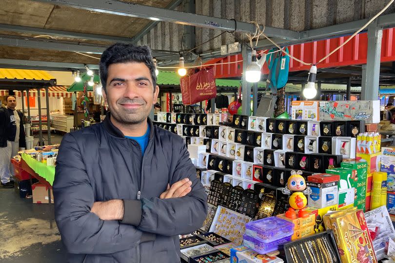 Asad Bashir, stall worker in Harpurhey