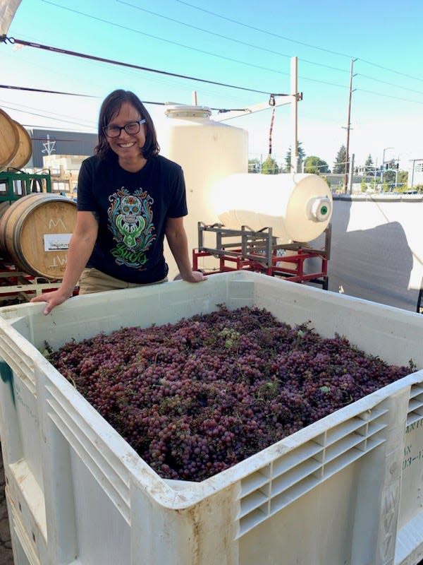 Milwaukee native Cristina Gonzales started Gonzales Wine Co. in Portland, Oregon, in 2010. She sources most of her grapes from vineyards in southern Oregon and eastern Washington and makes about 500 cases of wine every year.