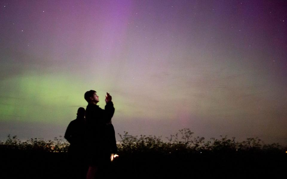 Man looking at sky