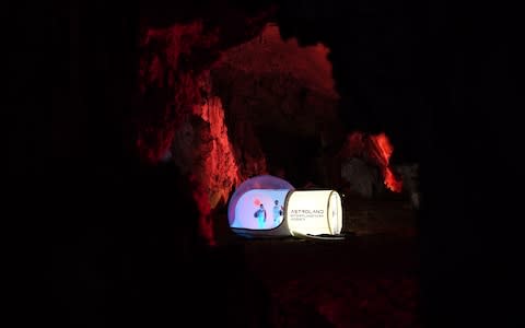 Tourists can now prepare for life on Mars in a cave in Spain - Credit: astroland