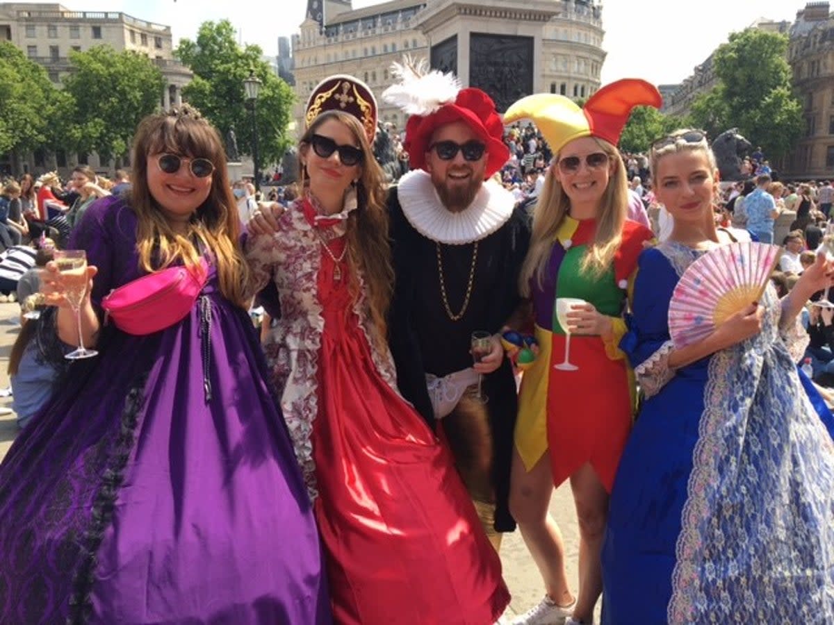 Making an effort for the Jubilee are (L-R): Sarah Costis-Upton, Anne Higgins, Matt Horsburgh, Veronica Davies and Anya Levine (Colin Drury)