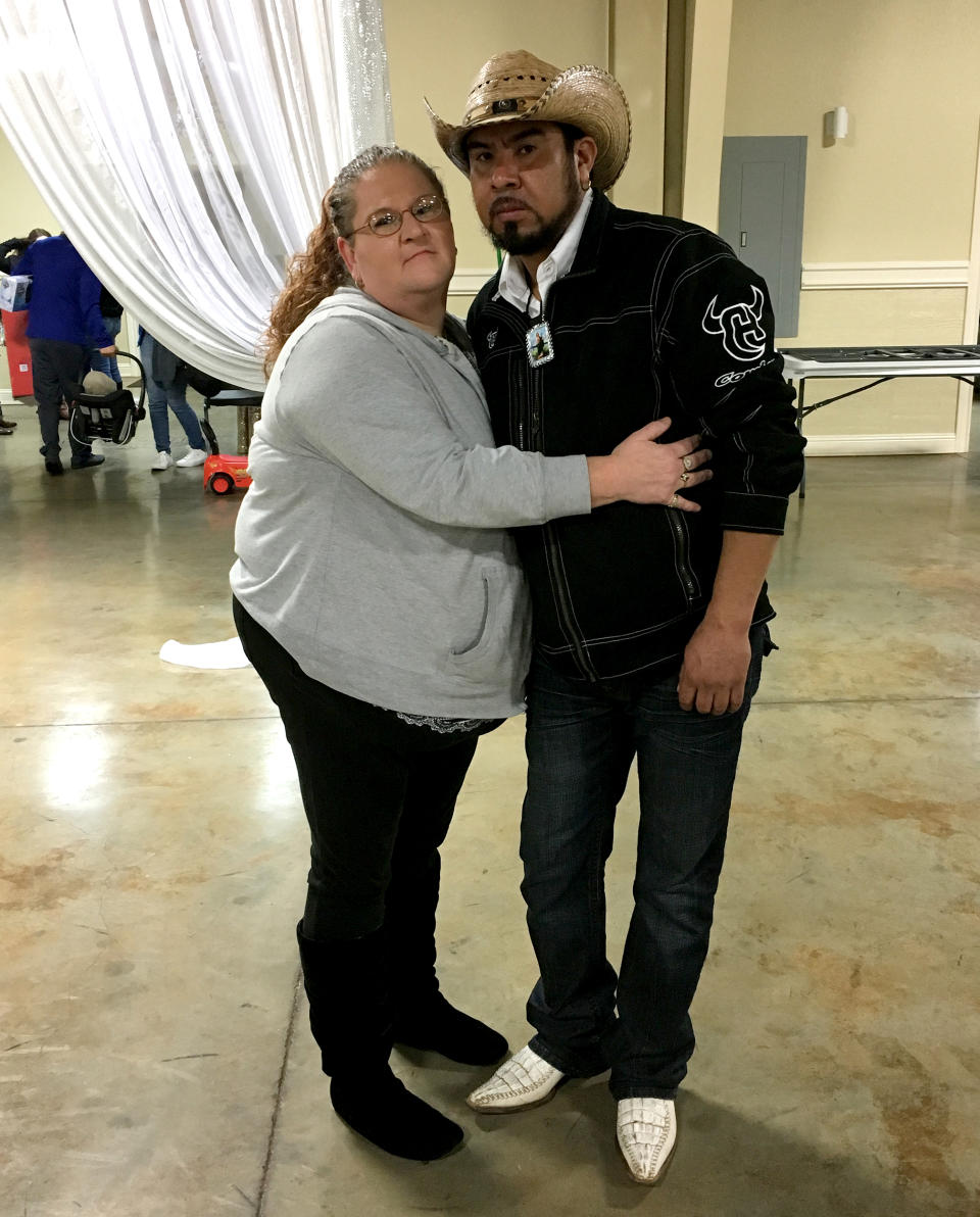 Betsy Mejia and her husband Oscar Mejia. Oscar Meija has been detained by U.S. Immigration and Customs Enforcement at the Bluebonnet Detention Center in Anson, Texas, since February. (Courtesy Betsy Mejia)