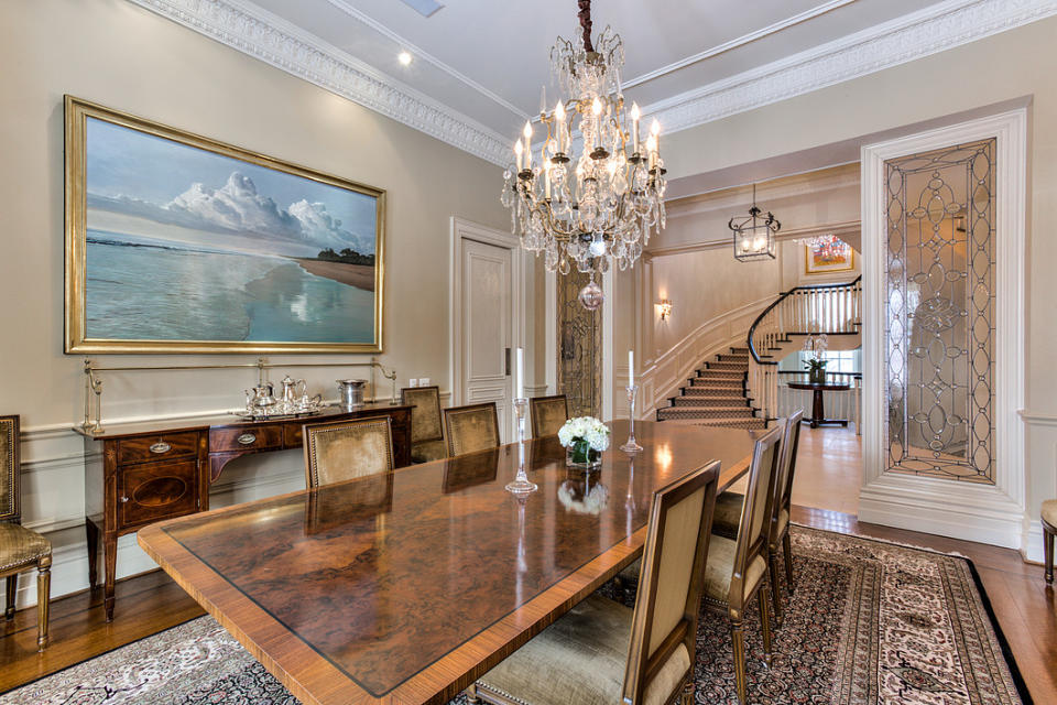 <p>This historic home, built in 1857, was the home to former mayor of Toronto George Geary from the 1920’s to the 1950’s and has a large garage to showcase an automobile collection.<br>(<a rel="nofollow noopener" href="http://sothebysrealty.ca/en/property/ontario/greater-toronto-area-real-estate/toronto/101207/" target="_blank" data-ylk="slk:Sotheby’s International Realty;elm:context_link;itc:0;sec:content-canvas" class="link ">Sotheby’s International Realty</a>) </p>