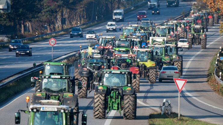 Bauern protestieren seit Wochen gegen die Agrarpolitik der Bundesregierung. Foto: dpa