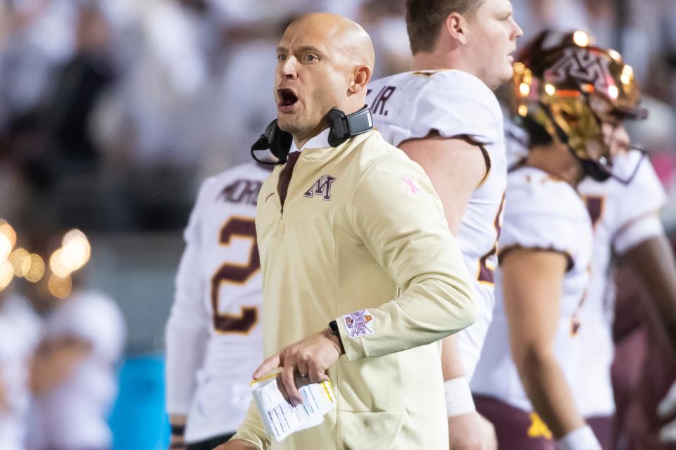 Minnesota coach P.J. Fleck is accused of running a “cult” program heavy on intimidation and “toxicity.”