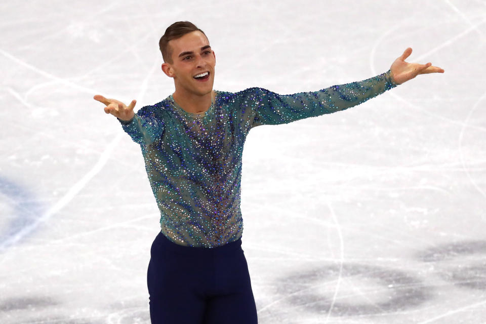 <p><strong>THE GOOD</strong><br>Adam Rippon:<br>American Figure Skater Adam Rippon brought down the house with his Olympics debut performance during the team event. As NBC Olympics commentator and former skater Johnny Weir put it at the time, “He was absolutely spellbinding today… he had me quaking with emotion.” Rippon also had several terrific moments working with the NBC media and SNL cast member/NBC correspondent Leslie Jones. (Getty Images) </p>
