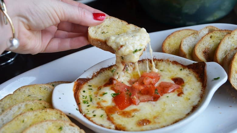 Olive Garden smoked mozzarella fonduta