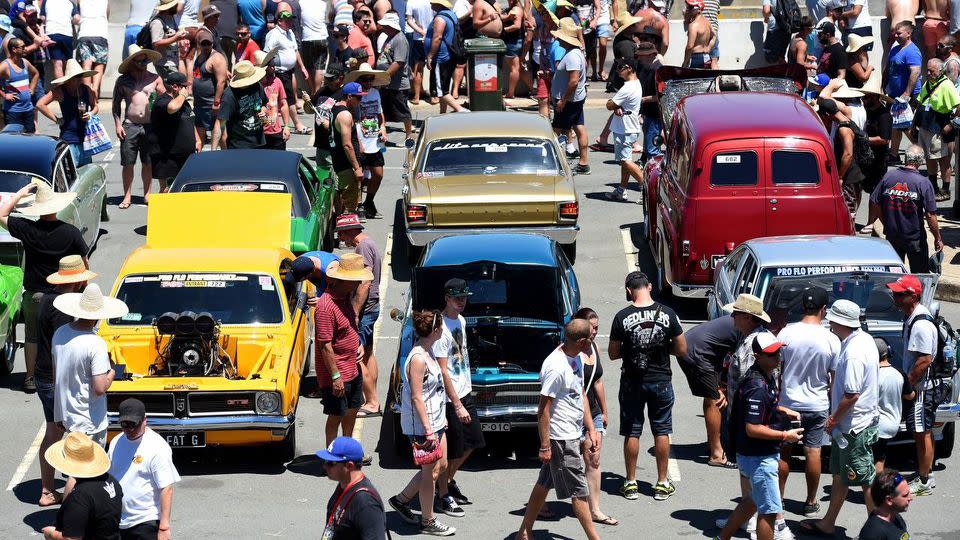 Organisers initially only stopped people from riding in flatbed trays, but have since extended it to all utes on police advice. Source: 7 News.