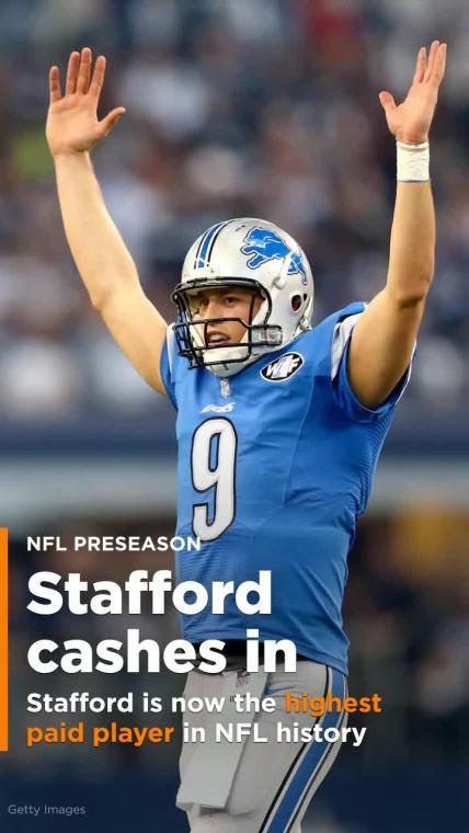 With new extension, Matthew Stafford is highest paid player in NFL history