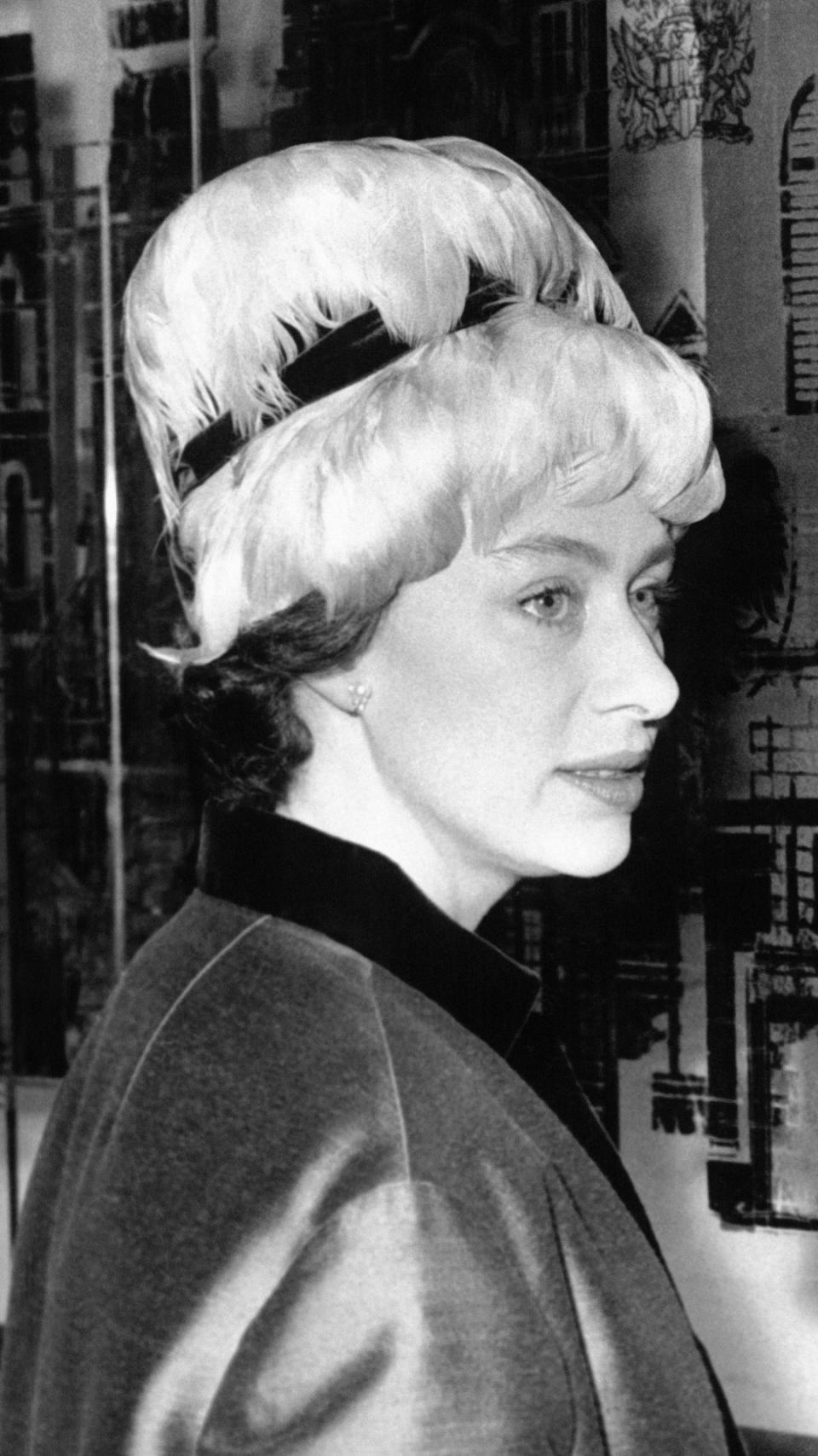 Princess Margaret's avant garde feather hat, 1963