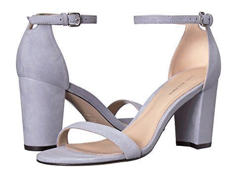 <strong>Size</strong>: 4 to 12 W<br />Get them at <a href="https://www.zappos.com/p/stuart-weitzman-nearlynude-powder-blue-luxe-suede/product/8695390/color/745089" target="_blank" rel="noopener noreferrer">Zappos</a>, $203