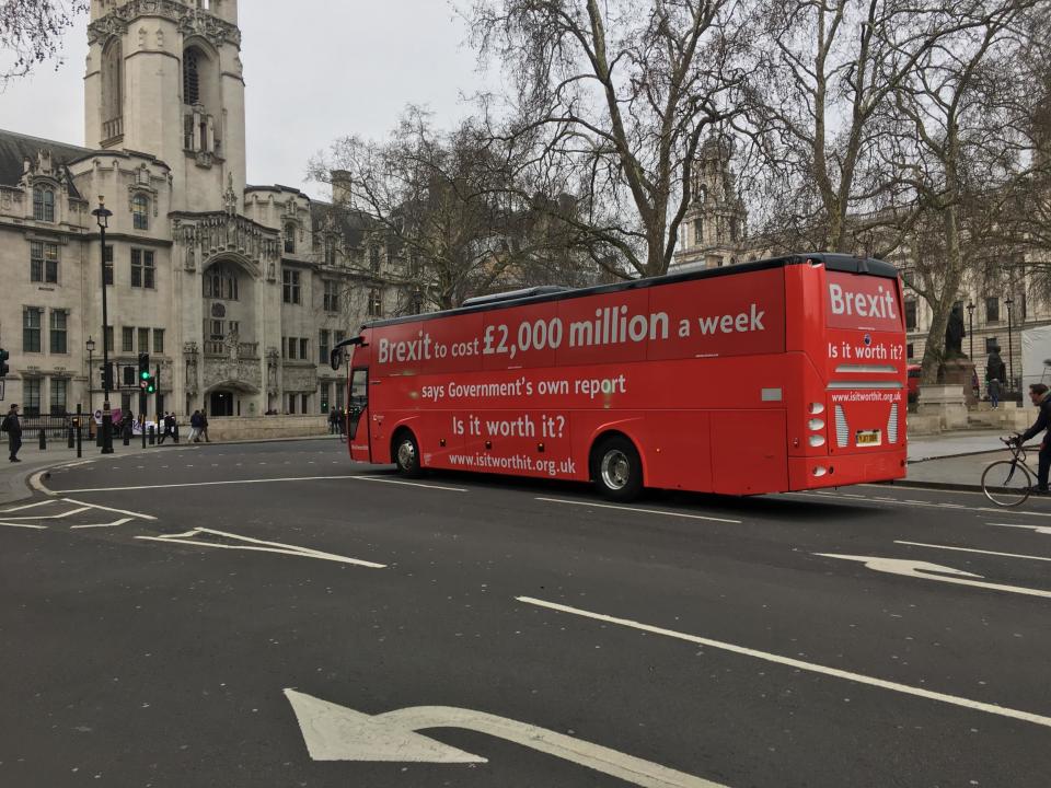 Remainers have brought us just what the country needs: a brand new Brexit bus with a misleading number down the side