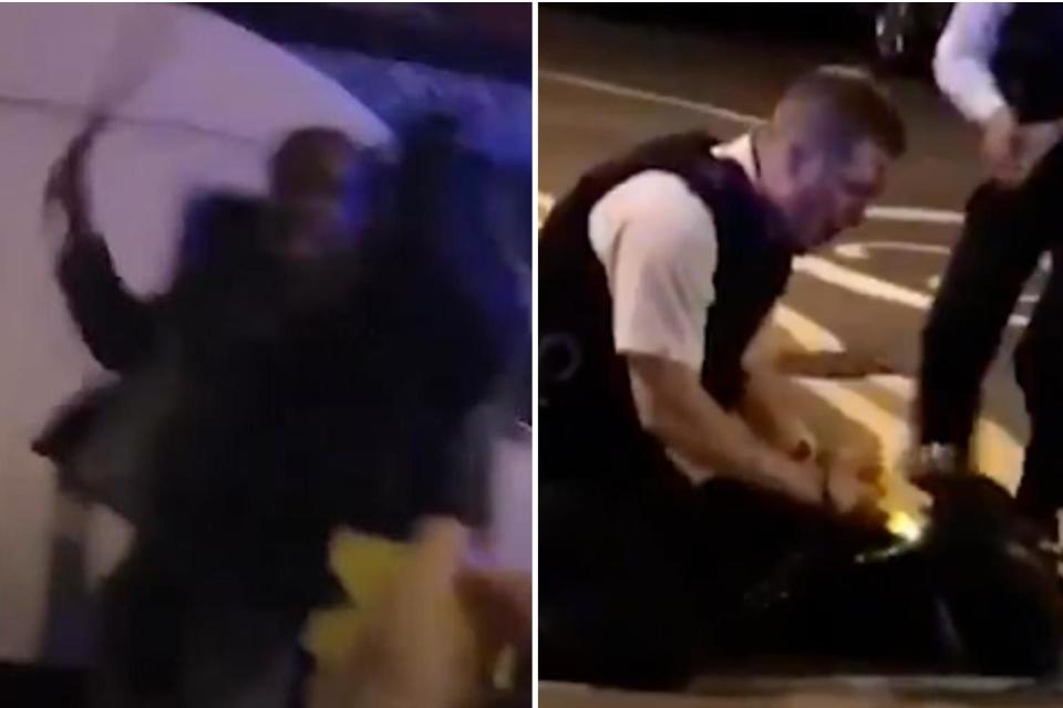 Footage of the attack on Pc Stuart Outten (Met Police)