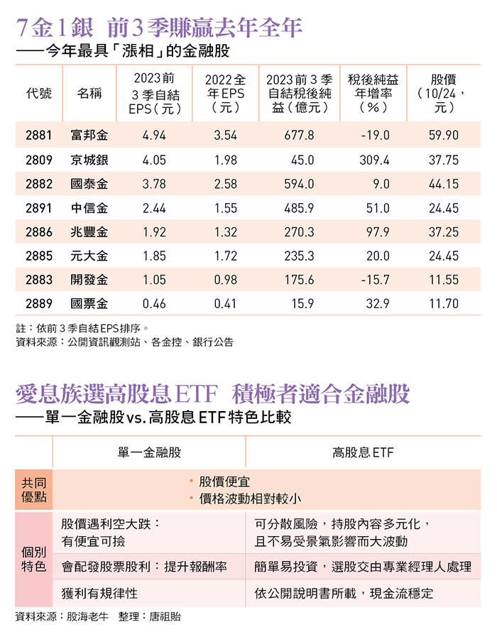 今年最具「漲相」的金融股