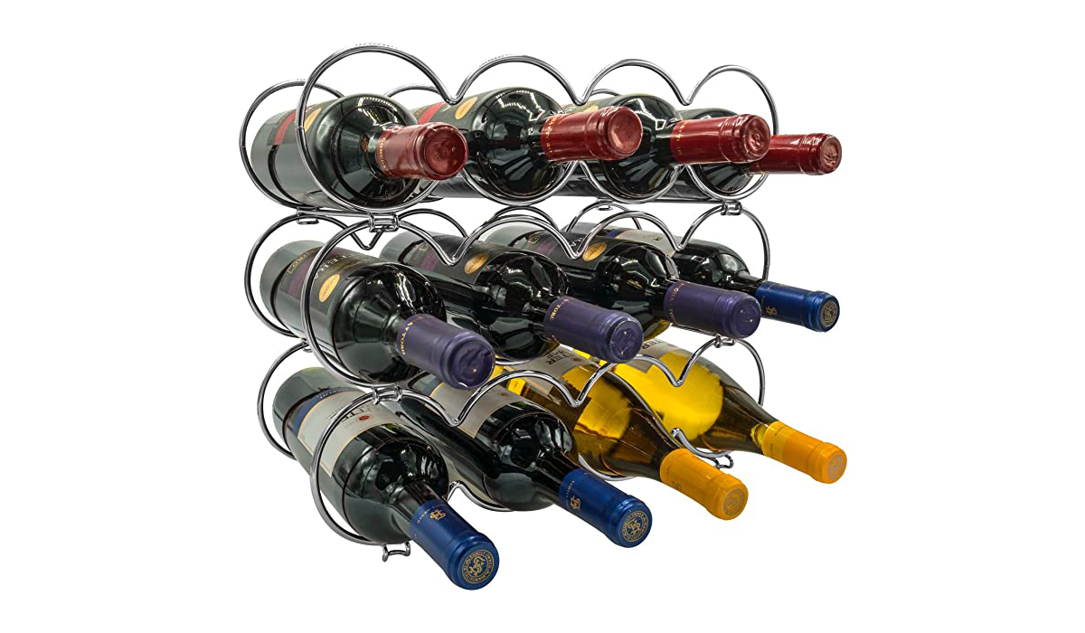 Sorbus 3-Tier Stackable Wine Rack 