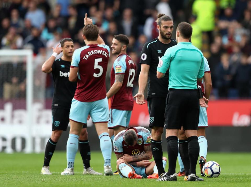 Carroll was dismissed in the first-half of last week's clash with Burnley (Getty)