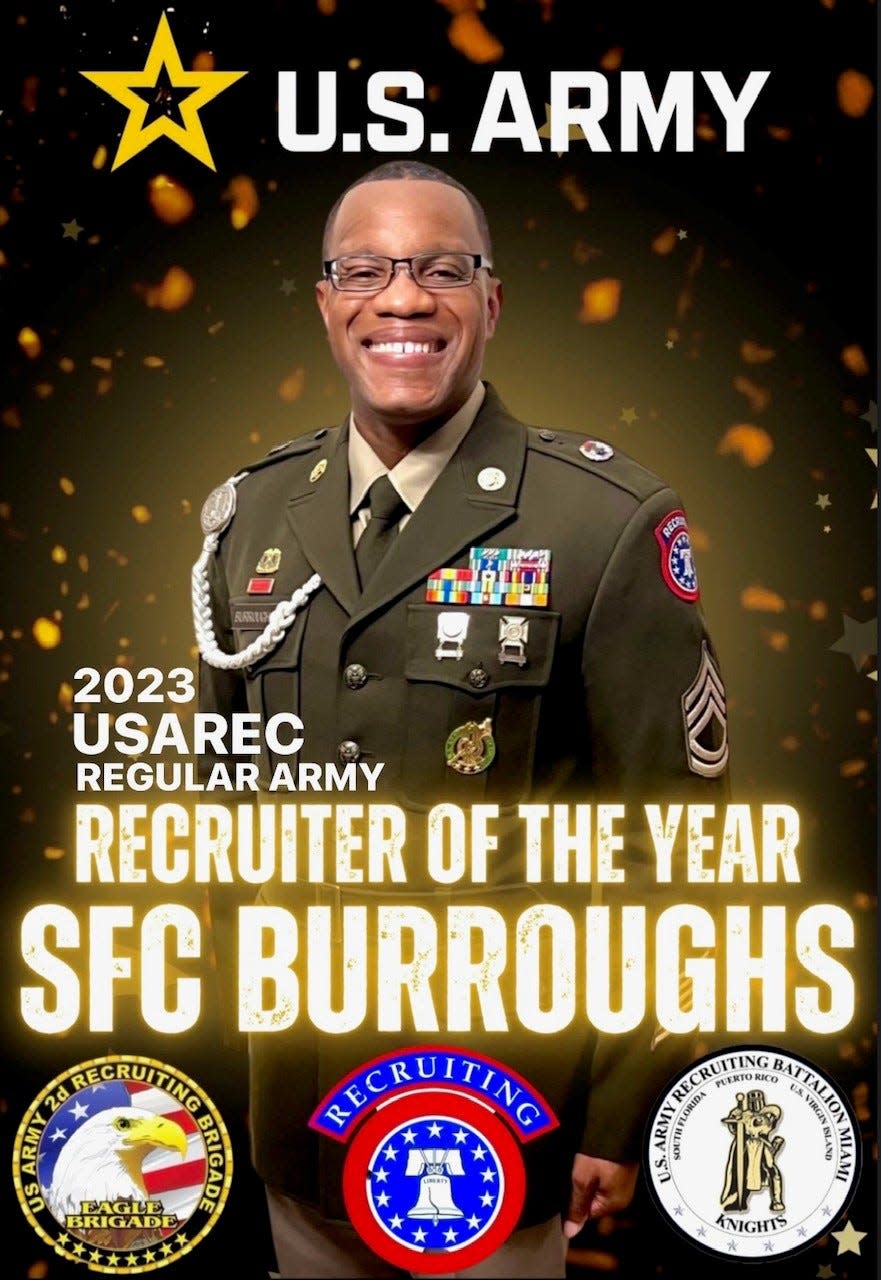 Sgt. 1st Class Shane Burroughs, of Spring Lake, is the 2023 Army Recruiter of The Year.