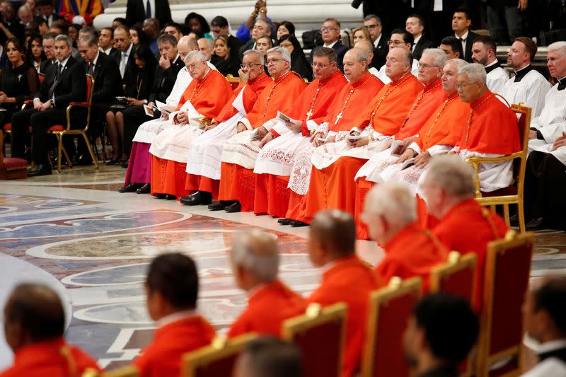 Pope Francis appoints new cardinals during a consistory ceremony at the Vatican