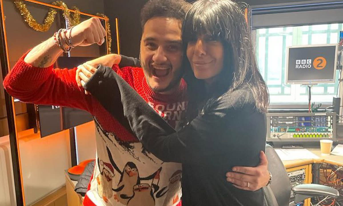 Wilf from The Traitors with TV host Claudia Winkleman. (Instagram)