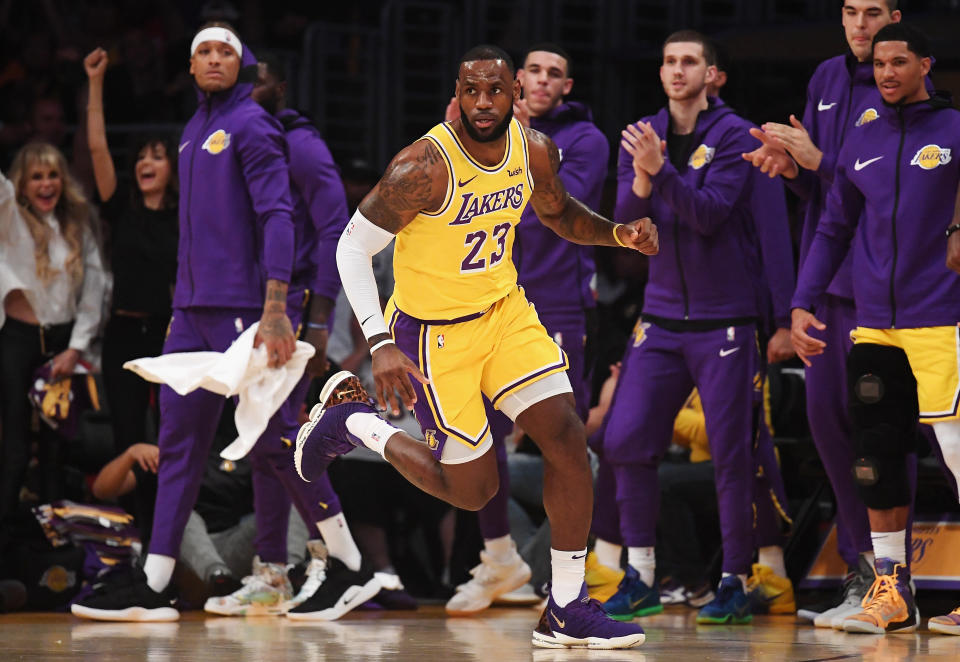 Spurs coach Gregg Popovich said that a giant LeBron James billboard outside of his hotel scared him to death. (Getty Images)