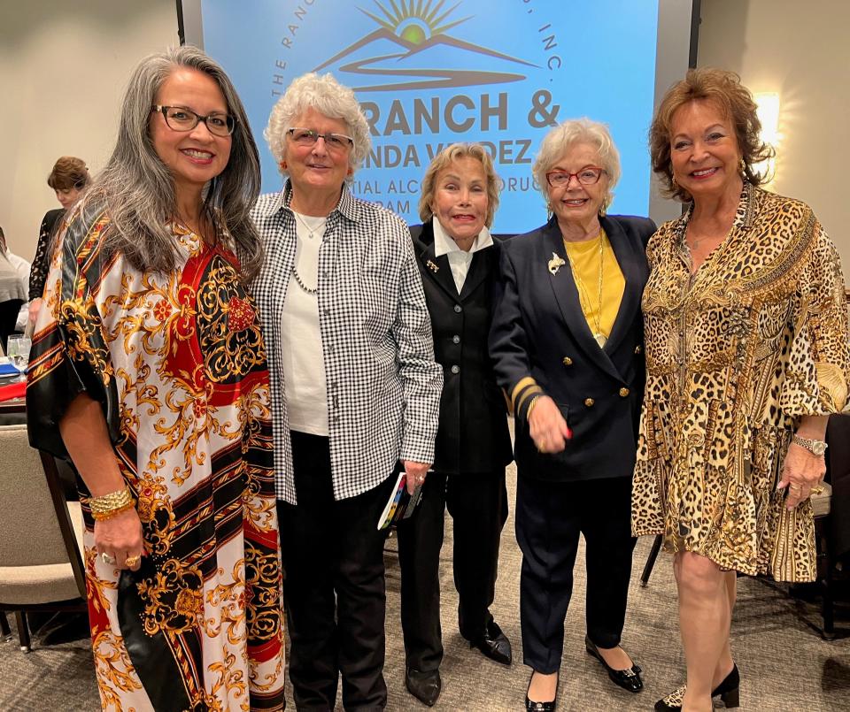 Candy Sunshine Glickman, Pam Silver, Linda Axelrod, Rita Vale and Sherrie Auen were among the attendees at The Ranch Recovery Centers' 19th annual benefit on Nov. 20, 2023.