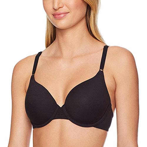 Warner's Women's Cloud 9 Super Soft Underwire Lift Convertible T-Shirt Bra RF2691A, Rich Black, 36C