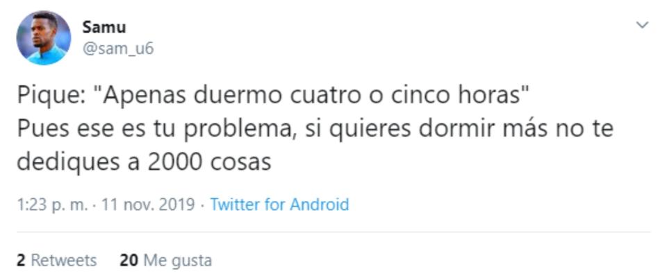 Los culés estallan contra Piqué después de que reconozca que solo duerme cuatro o cinco horas al día