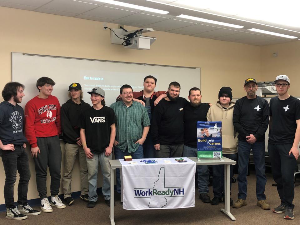 Students from Spaulding High School and employees from Laars Heating Systems participate in novel program to learn and expand career skills through WorkReady NH program.