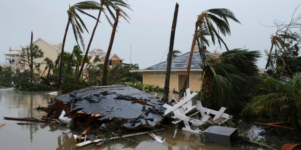 Dorian destructin in Abaco 