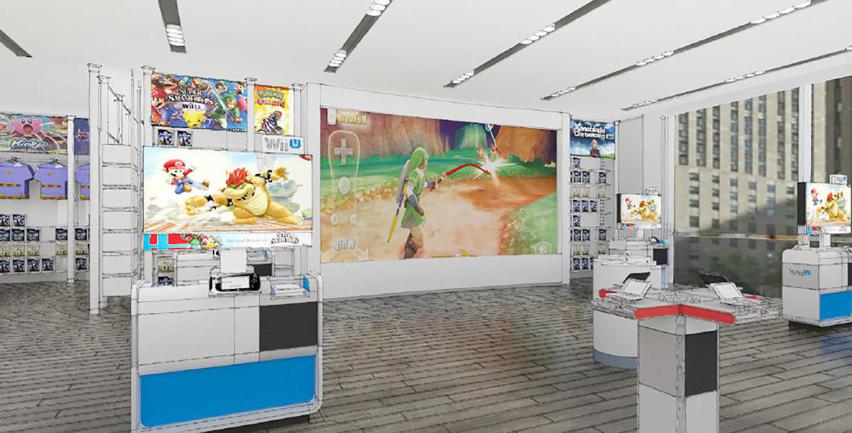 Inventive Storefront Design: Nintendo Store NYC on Behance